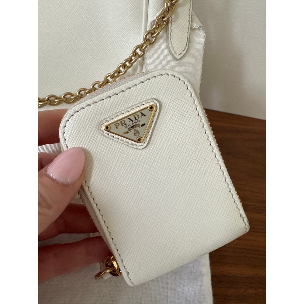 Prada Re-Edition 2005 Saffiano Leather Bag White - Picture 2 of 15